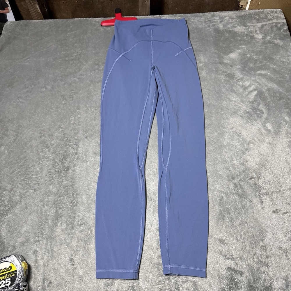 Lululemon Unlimit HR Tight Blue Legging size 4 LW5DLFS Yoga Athletic